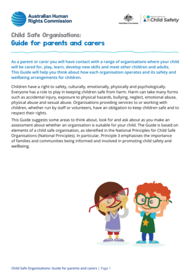 Guide for parents and carers thumbnail